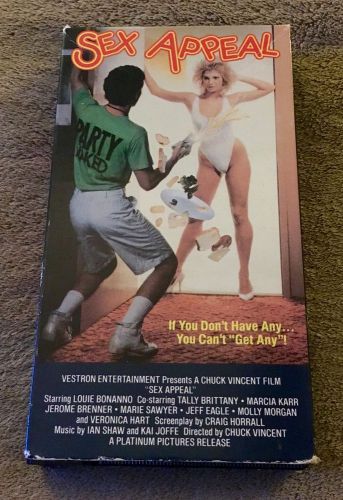 SEX APPEAL - Rare Vestron Video VHS - Chuck Vincent 80&#039;s Comedy Sleaze T&amp;A