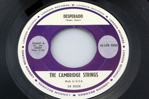 Cabridge strings: desperado / minstrels  [unplayed copy]