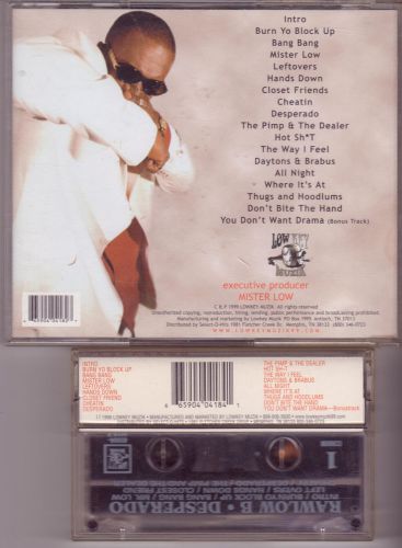 Rawlow B 1999 Desperado OG CD + Tape, ft: Black + Jay, Boogie, Chilli D, Zig-Zag, US $39.99, image 3