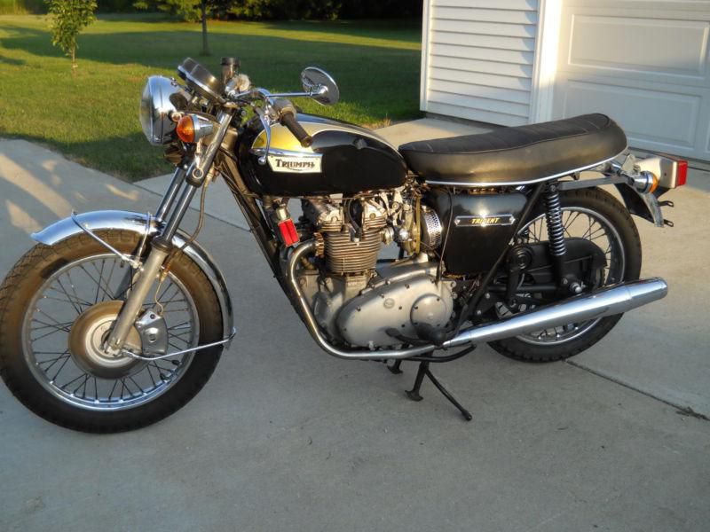 1974 triumph t150 trident 750 cc 3 cylinder motorcycle