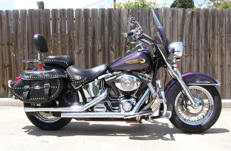 2004 harley davidson softail flstci heritage classic flstc 2-tone amethyst pearl