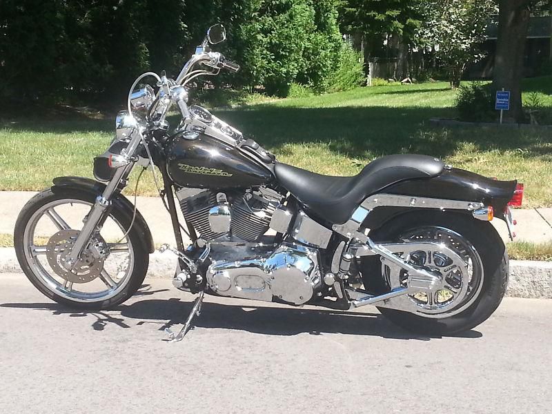 2002 HARLEY DAVIDSON SOFTAIL-MINT-CHROME, CHROME, CHROME!!!!!