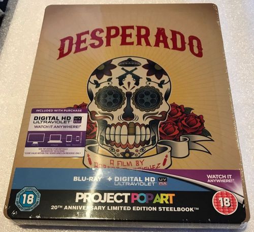 Desperado steelbook - uk exclusive project popart design blu-ray