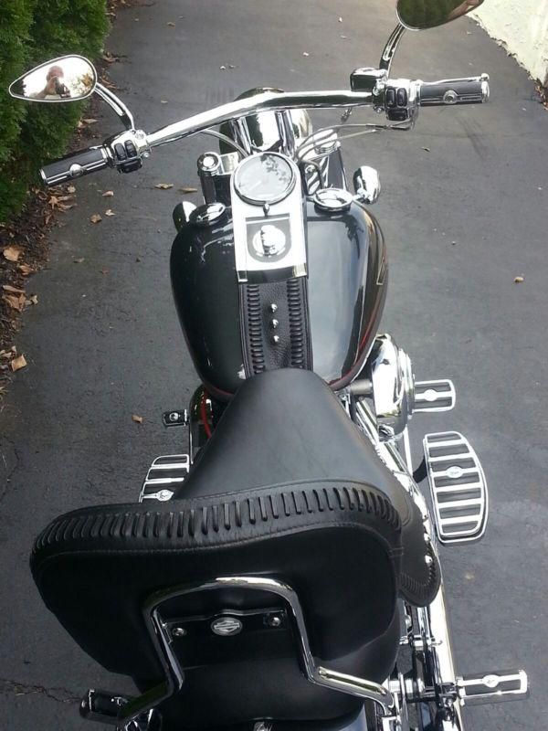 2008 HARLEY DAVIDSON FLSTF FAT BOY SOFTAIL PEARL BLACK, US $8,000.00, image 5