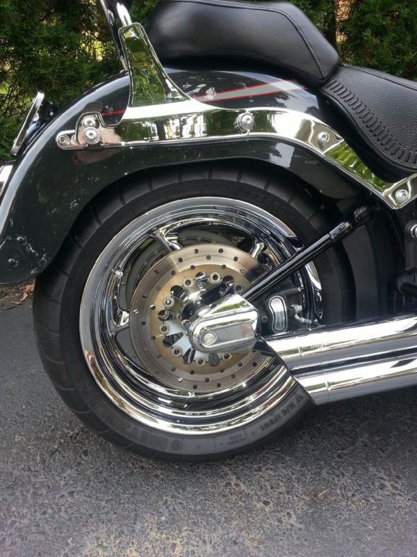 2008 HARLEY DAVIDSON FLSTF FAT BOY SOFTAIL PEARL BLACK, US $8,000.00, image 7