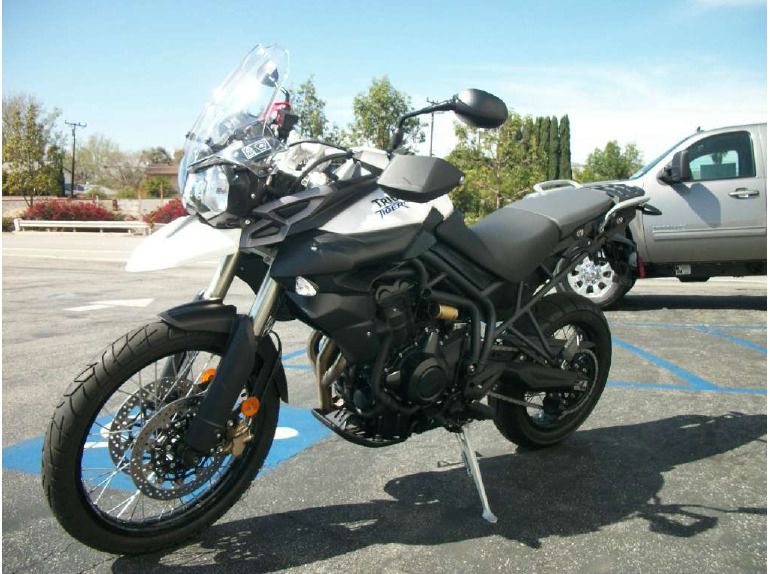 2013 triumph tiger 800 xc abs - crystal white 