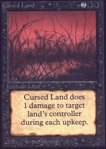 Cursed Land X1 (Beta) MTG (NM) *CCGHouse* Magic