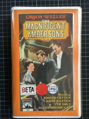 Magnificent ambersons rare beta not vhs video classics nostalgia merchant