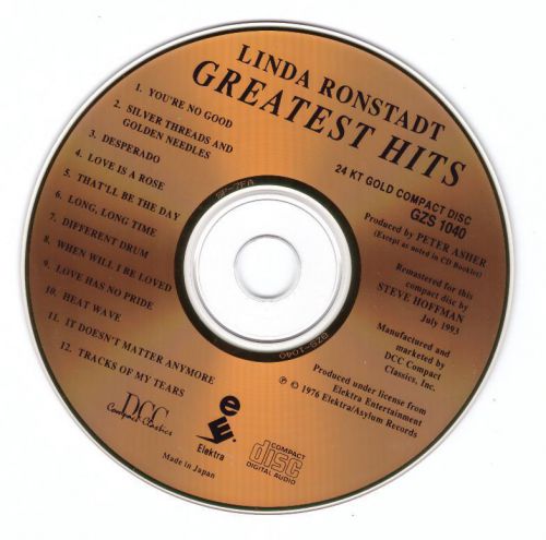 LINDA RONSTADT:Greatest Hits-J.D.Souther/Steve Hoffman-GZS-DCC GOLD-JAPAN-MINT!, US $58.92, image 4