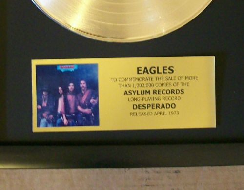 Eagles DESPERADO Gold LP Record + Mini Album Not a RIAA Award + Plaque, US $89.95, image 3
