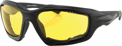 Bobster desperado sunglass w/yellow lens, floats w/closed cell foam, for riders