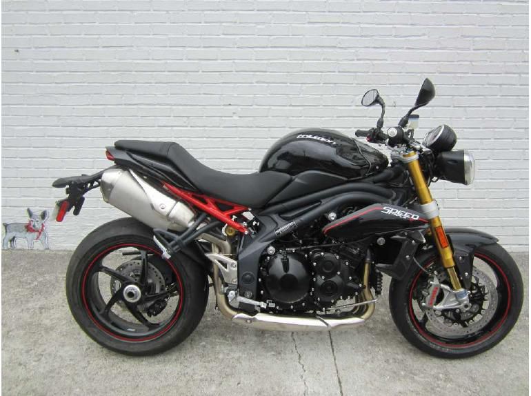 2013 triumph speed triple r abs - phantom black  sportbike 