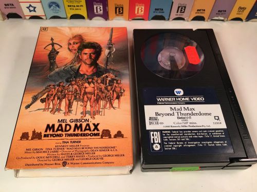 * Mad Max Beyond Thunderdome Betamax NOT VHS 1985 Action Sci Fi Beta 80's