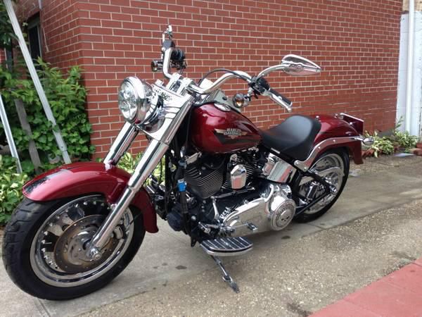 2009 RED HOT SUNGLO HARLEY DAVIDSON SOFTAIL FATBOY FLSTF & EXTRAS!!!