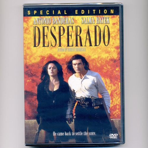 Desperado 1995 R movie, new DVD Antonio Banderas, Mexico, mariachi, Salma Hayek