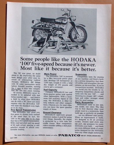1173 Two Different 1968 Hodaka Motorcycles Ads!