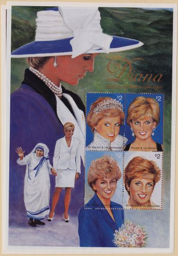 ST VINCENT MNH Scott # 2496-2497 Princess Diana (2 Sheets)