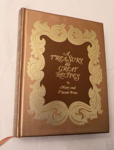 1965, A Treasury of Great Recipes, Mary &amp; Vincent Price, Bernard Geis HB 5th Prt