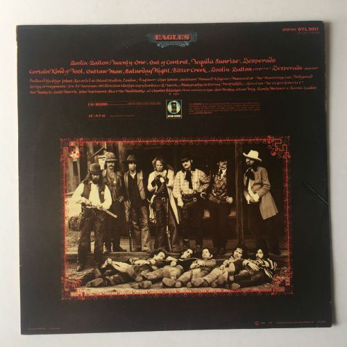 Eagles - Desperado - 1973 GT Britain - Asylum - SYL 9011 - A1-B1 - Vinyl LP, US $, image 3