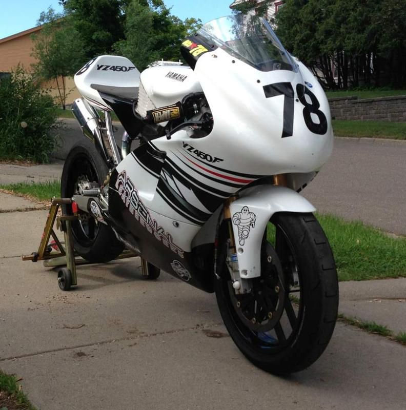 2010 yz450f supersingle f450 roadrace