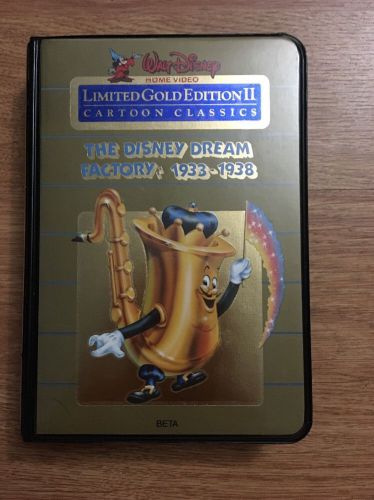 Walt Disney Home Video Limited Gold Edition The Disney Dream Factory Beta Tape