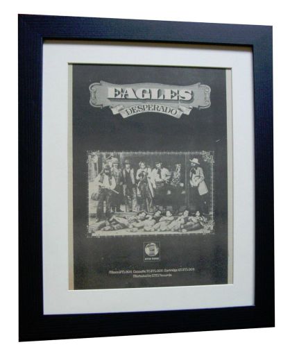 EAGLES+Desperado+POSTER+AD+RARE ORIGINAL 1973+QUALITY FRAMED+EXPRESS GLOBAL SHIP, US $, image 2