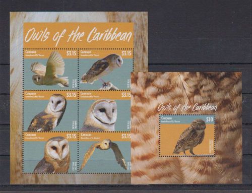 Z40. Canouan - St.Vincent - MNH - Nature - Birds - Owls - 2014