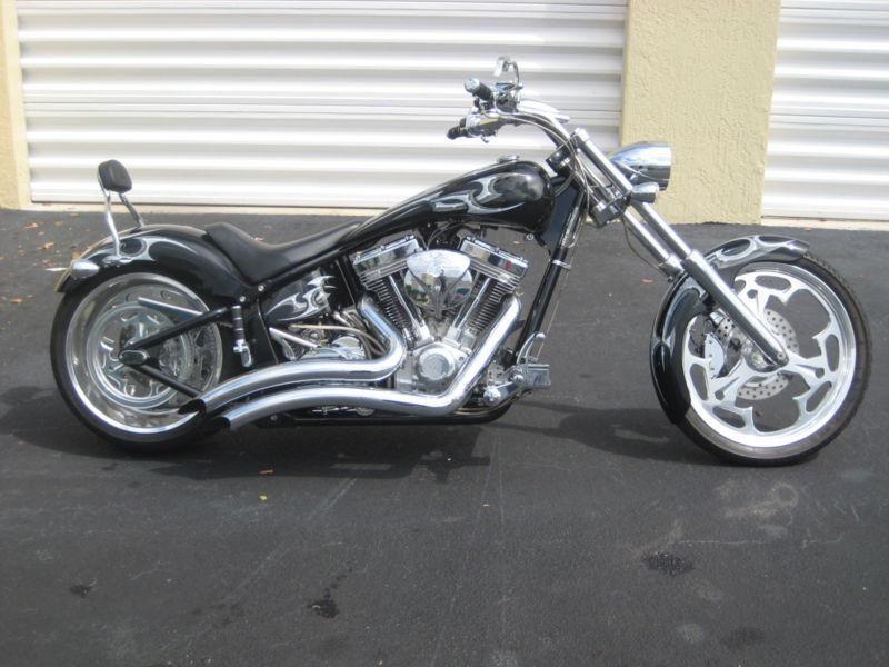 American Ironhorse Outlaw Softail Right Side Drive S&S 111 6 Speed Pro Street 06