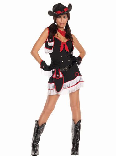 Dirty desperado cowgirl costume, medium, 9573