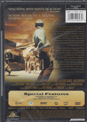 GUNS OF THE MAGNIFICENT SEVEN George Kennedy James Whitmore NEW MGM Western  DVD, US $9.99, image 3