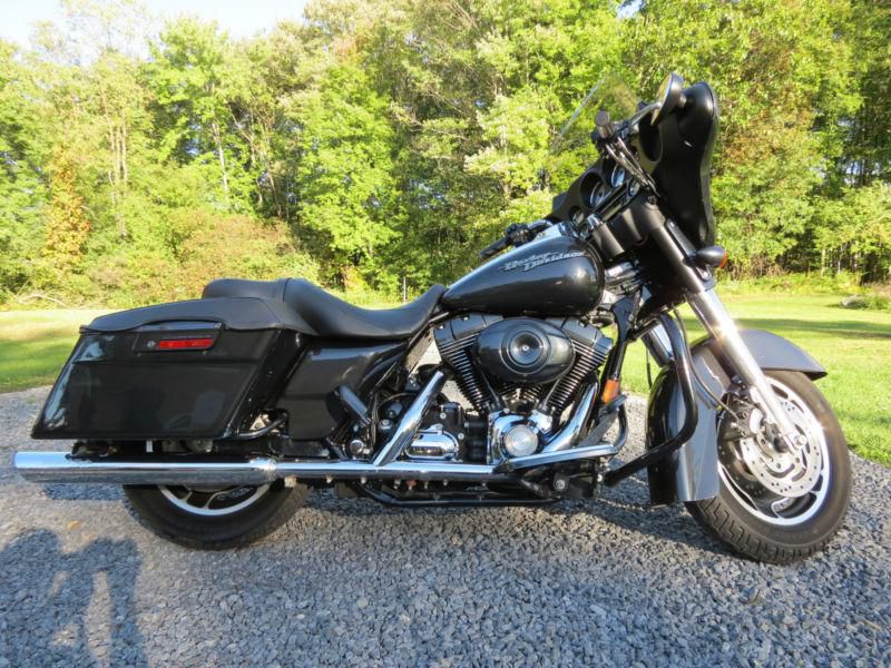 Harley davidson, flhx, street glide, 2007, black pearl, r-title.