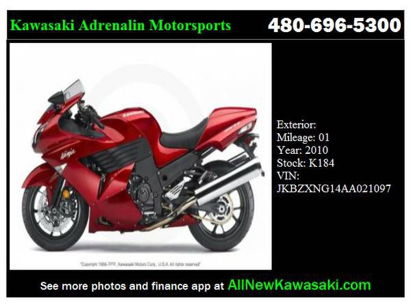2010 Steadfast Kawasaki ZX1400CAF, $11,995, image 1