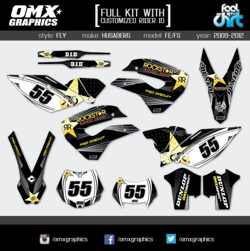 Husaberg FE 390 450 570 FS 570 graphics decals stickers kit 2009-2012 Fly