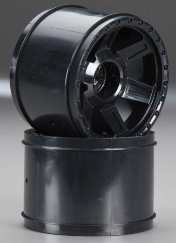 Pro2733-03 desperado 3.8 black 1/2&#034; offset 17mm wheels front/rear pro-line racin