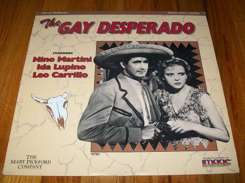 GAY DESPERADO, THE Laserdisc LD VERY GOOD CONDITION VERY RARE IDA LUPINO