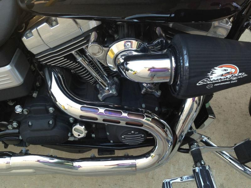 2009 Harley Dyna Vivid Black FatBob with Upgrades and original parts, US $10,000.00, image 6