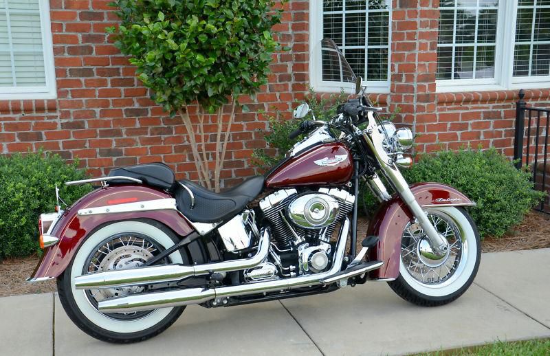 2007 Harley Davidson Softail Deluxe Black Cherry On 2040 Motos - 2007 Harley Davidson Factory Paint Colors