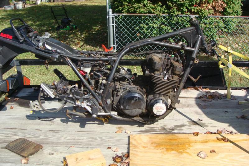 1985 Kawasaki GPZ 750 Turbo Frame and Engine with Papers