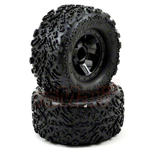 Pro-line big joe ii desperado wheels black 1:16 e-revo summit rc cars #10105-11