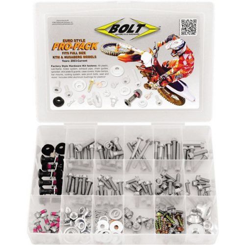 Bolt Hardware 180 Piece KTM and Husaberg Euro Style Pro-Pack Hardware Kit - 2004