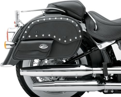 Saddlemen desperado jumbo slant w/ pouch motorcycle saddlebags harley metric