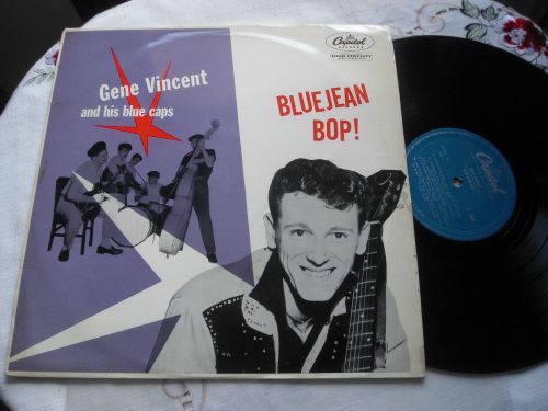 Gene vincent bluejean bop! rare originnal uk lp capitol turquoise 1956