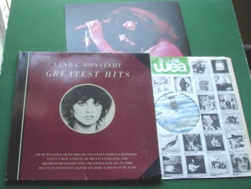 Linda Ronstadt Greatest Hits inc Desperado & Tracks of My Tears + AS 53 055 LP, US $, image 1