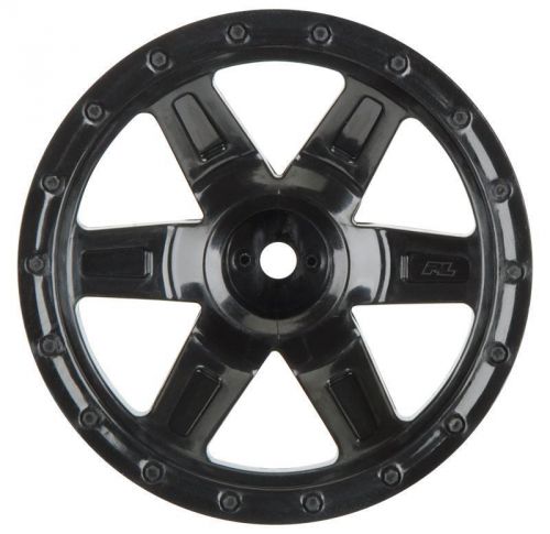 Proline Racing - Desperado 2.2&#034; Black Front Or Rear Wheels (2) For 1:16 E-revo