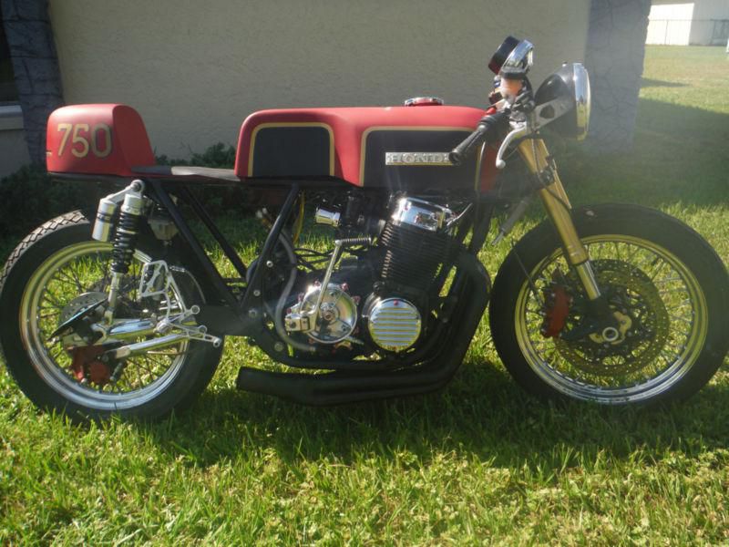 1978 Honda CB 750K_Cafe Racer_Custom_Antique_ Vintage_Fast Loud_Red_Sport Bike, US $3,500.00, image 3