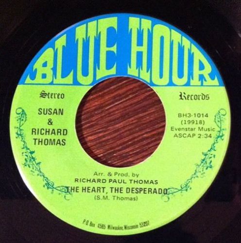 Richard &amp; susan thomas, the heart, the desperado 45, rare folk psych, blue hour