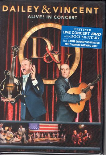 Alive! In Concert by Dailey &amp; Vincent (DVD, 2015) Includes Extra Features!