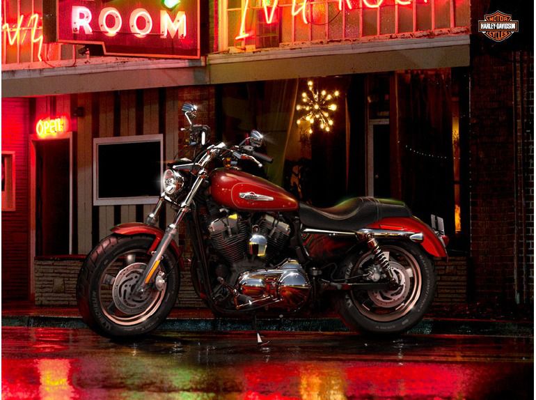 2013 Harley-Davidson XL1200C - 1200 Custom - Ember Red Sunglo 