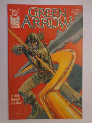 Green arrow grell hannigan giordano mclaughlin #3 dc comics april 1988 nm