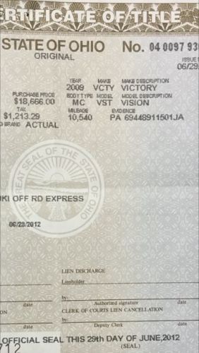 2009 Victory Victory Motorcycle 2009 Touring Vision Street, US $31000, image 15